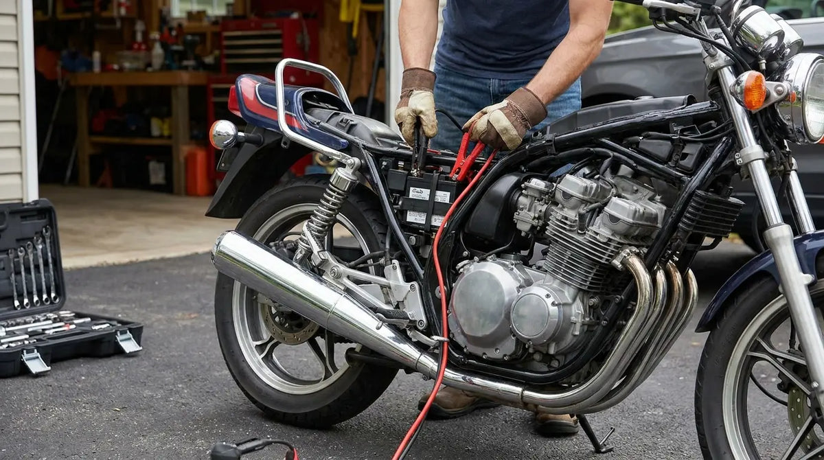 how to jump start a motorcycle