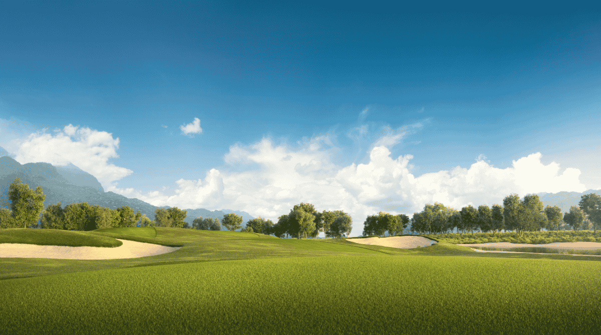 What rangefinder do PGA players use on a course like this?