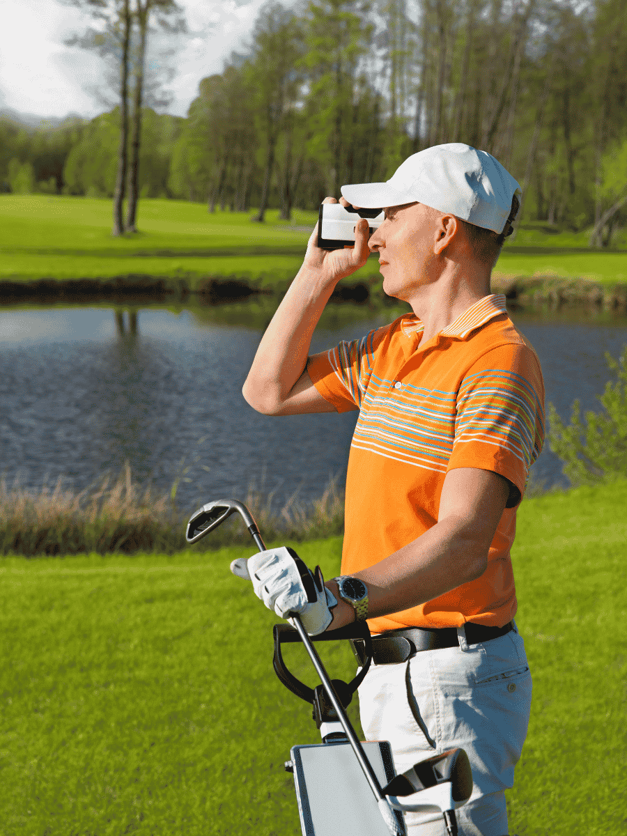 Dialing in distance with one of the best golf rangefinders before sending it down the fairway