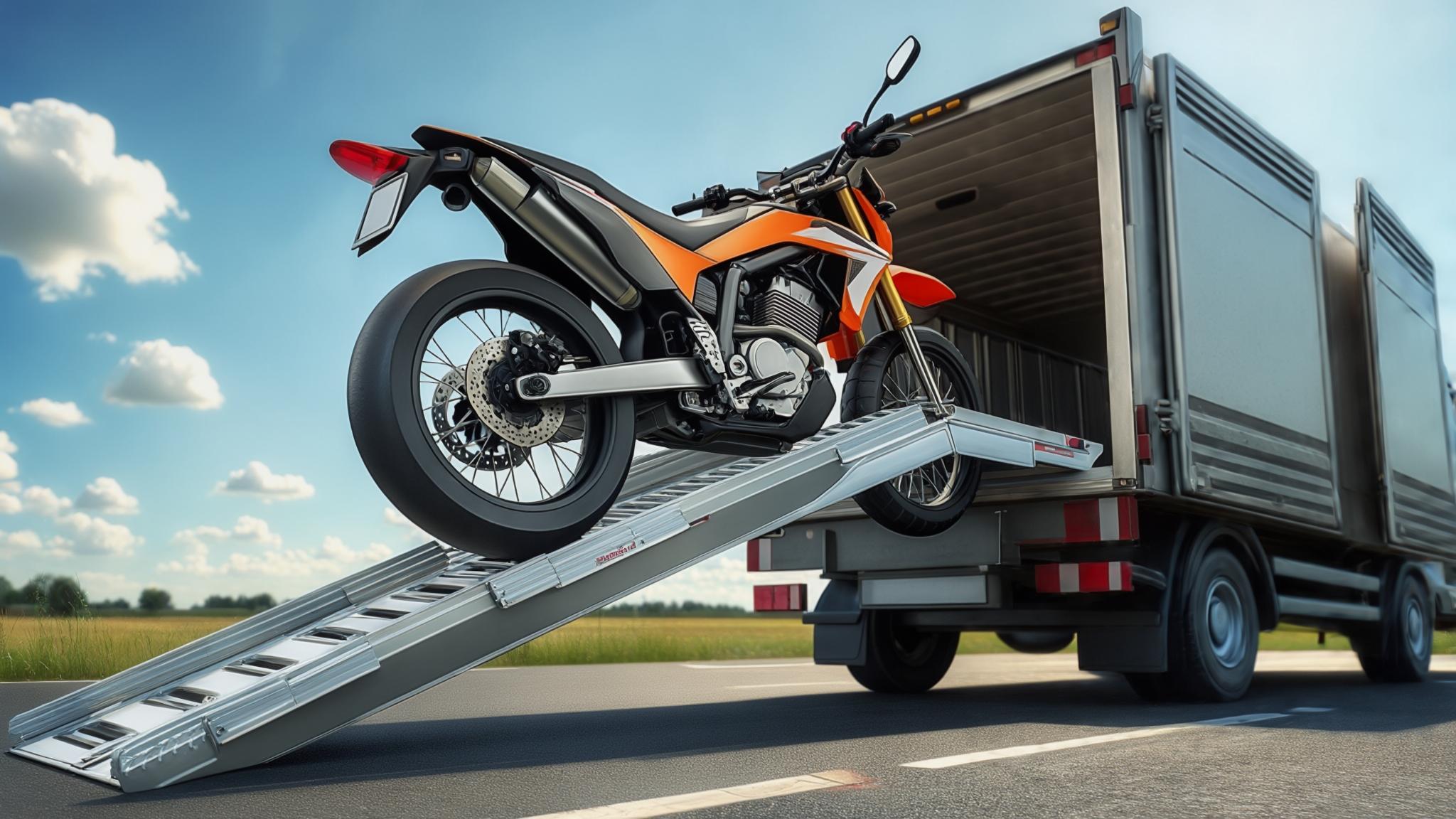 motorcycle ramp for truck