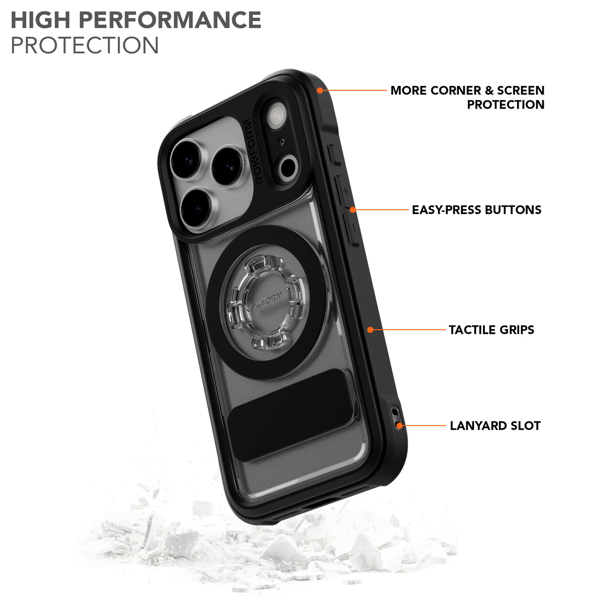 iPhone 17 Pro Crystal Case with High Performance Protection