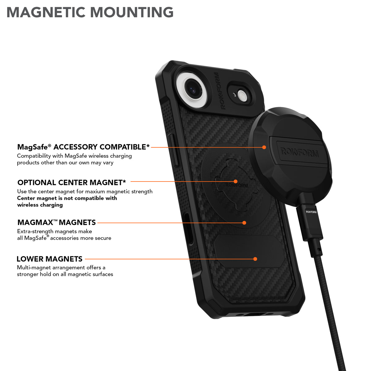 iPhone 17 Air Rugged Case with Magnetic Mounting