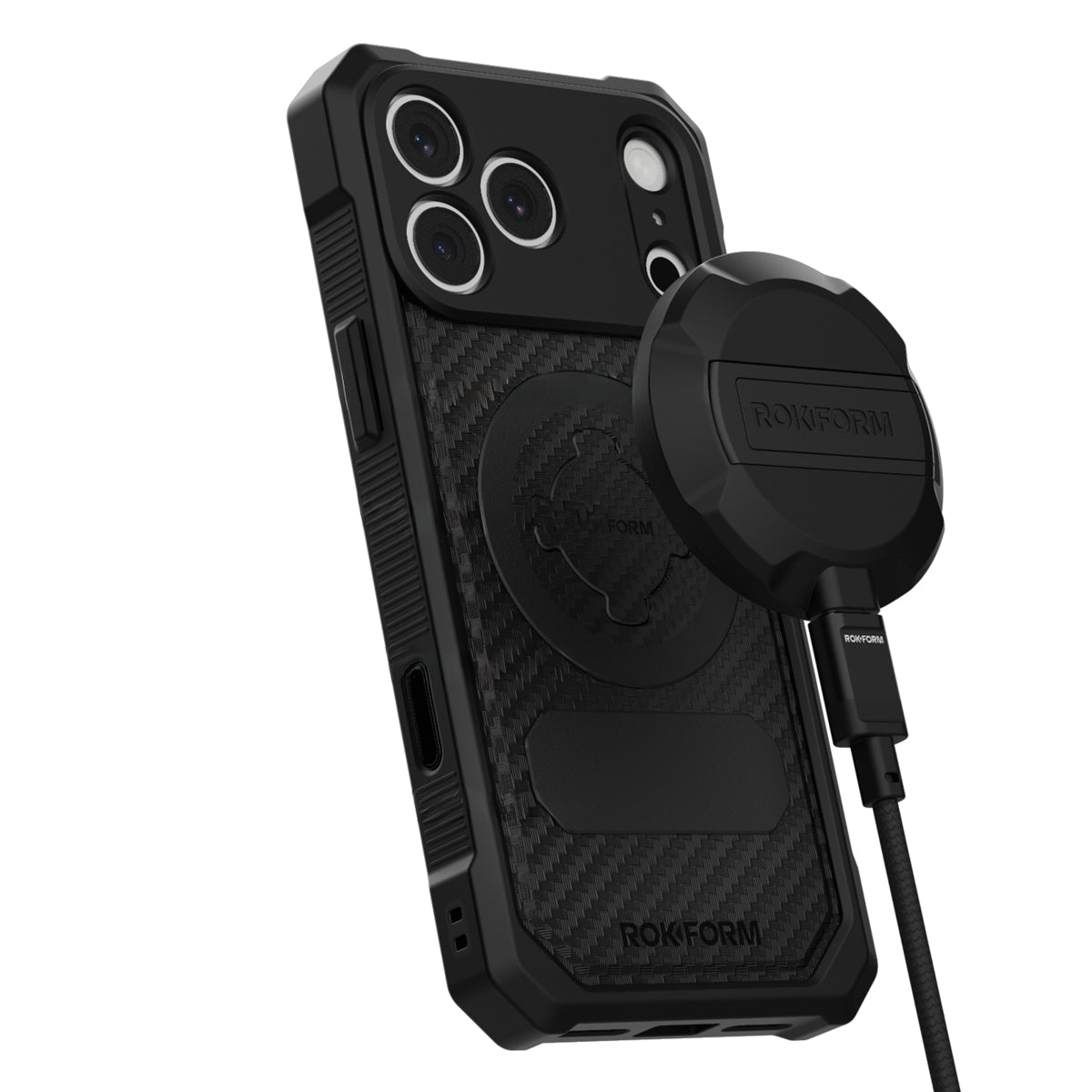iPhone 18 rugged case demonstrating its wireless charging capabilities.