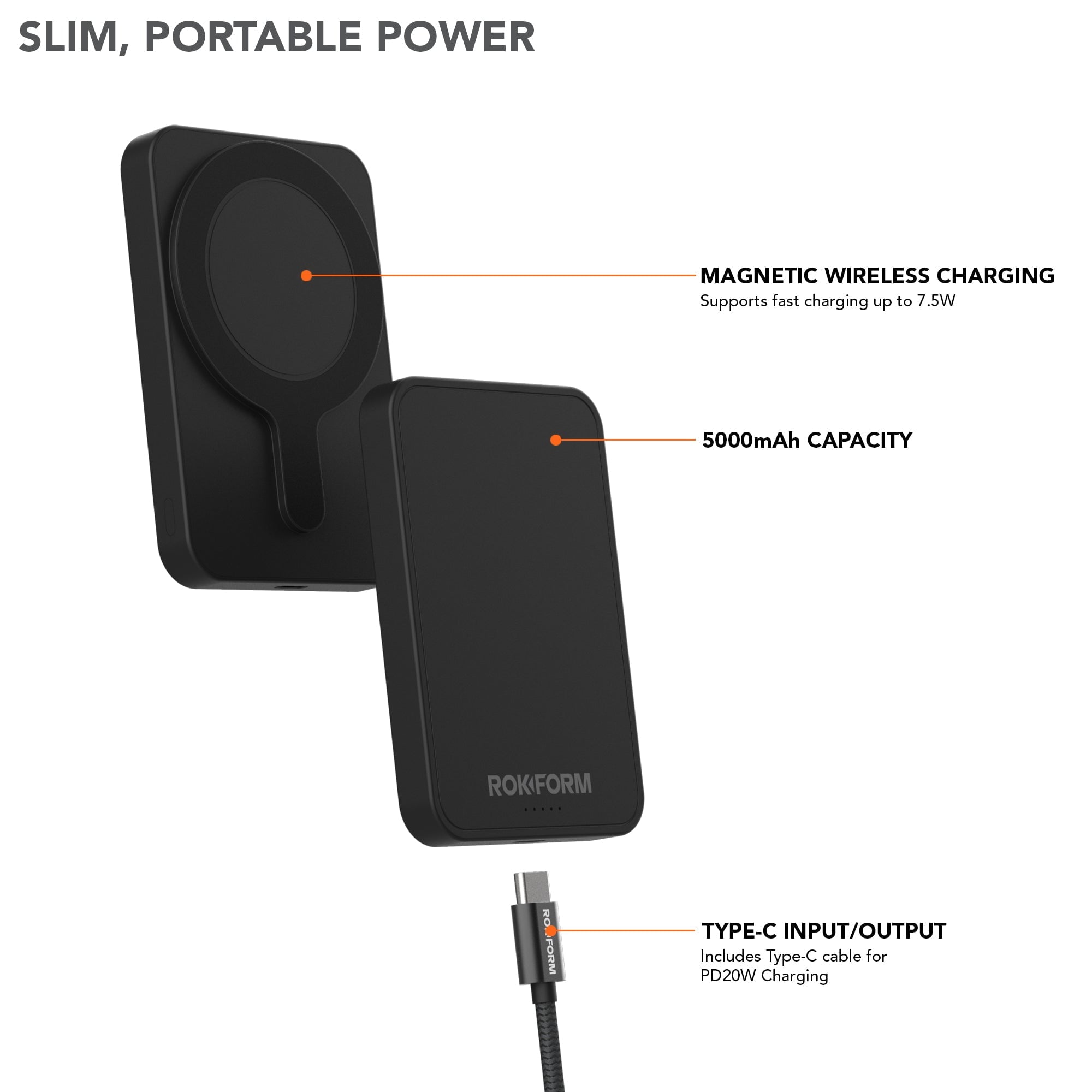Portable Magnetic Power Bank 