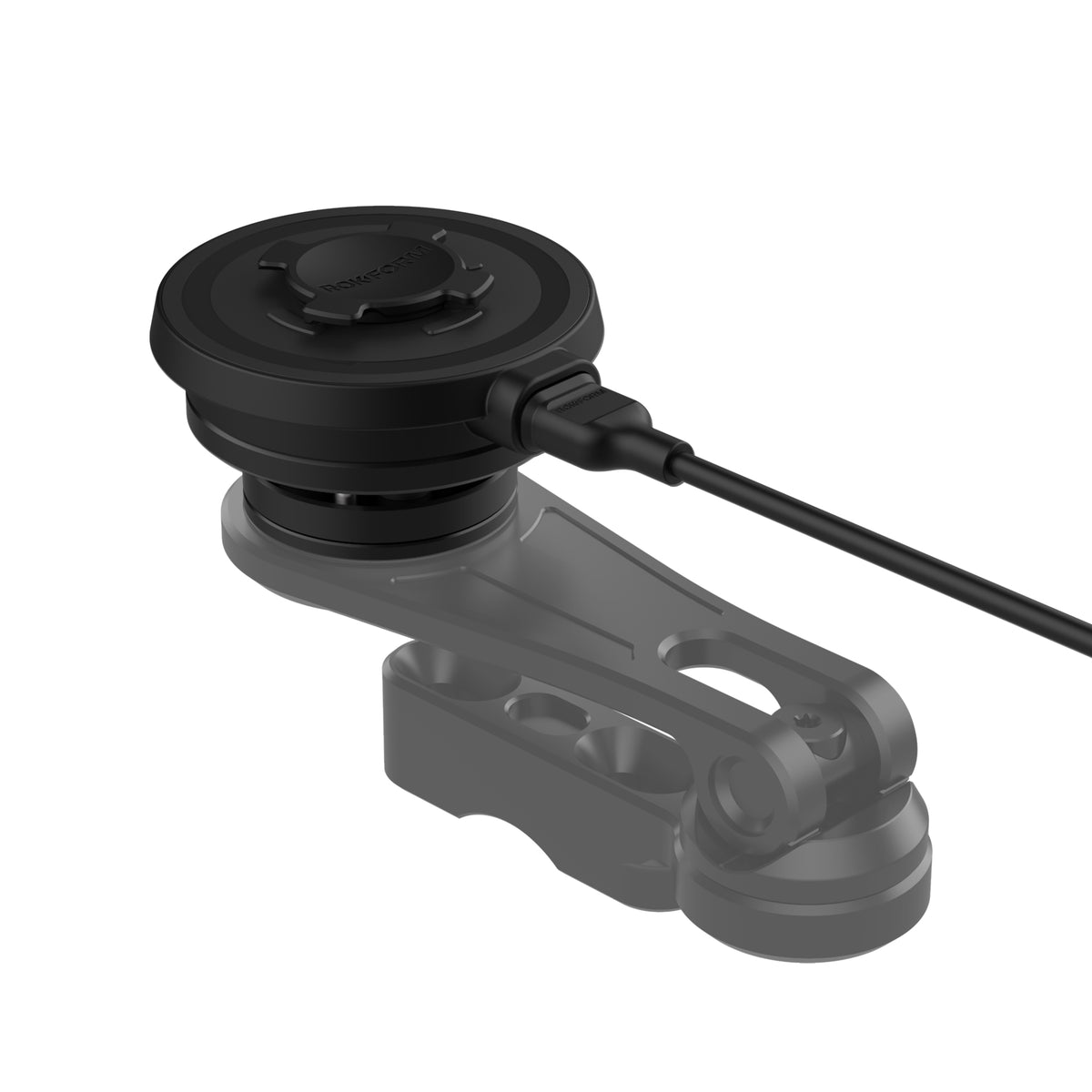 Motorcycle Mount Charging Head on Mount