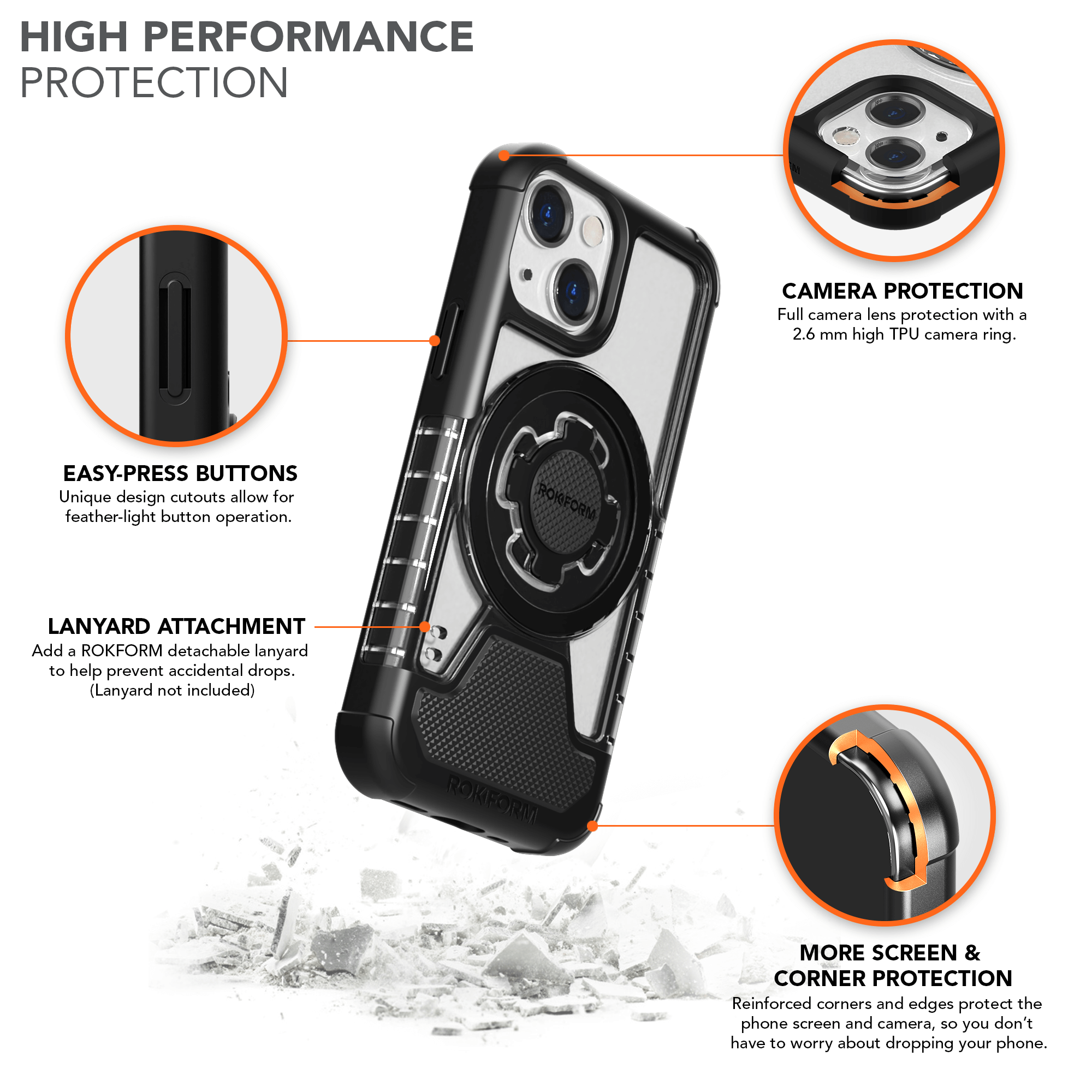 High Performance iPhone 13 Mini Crystal Case