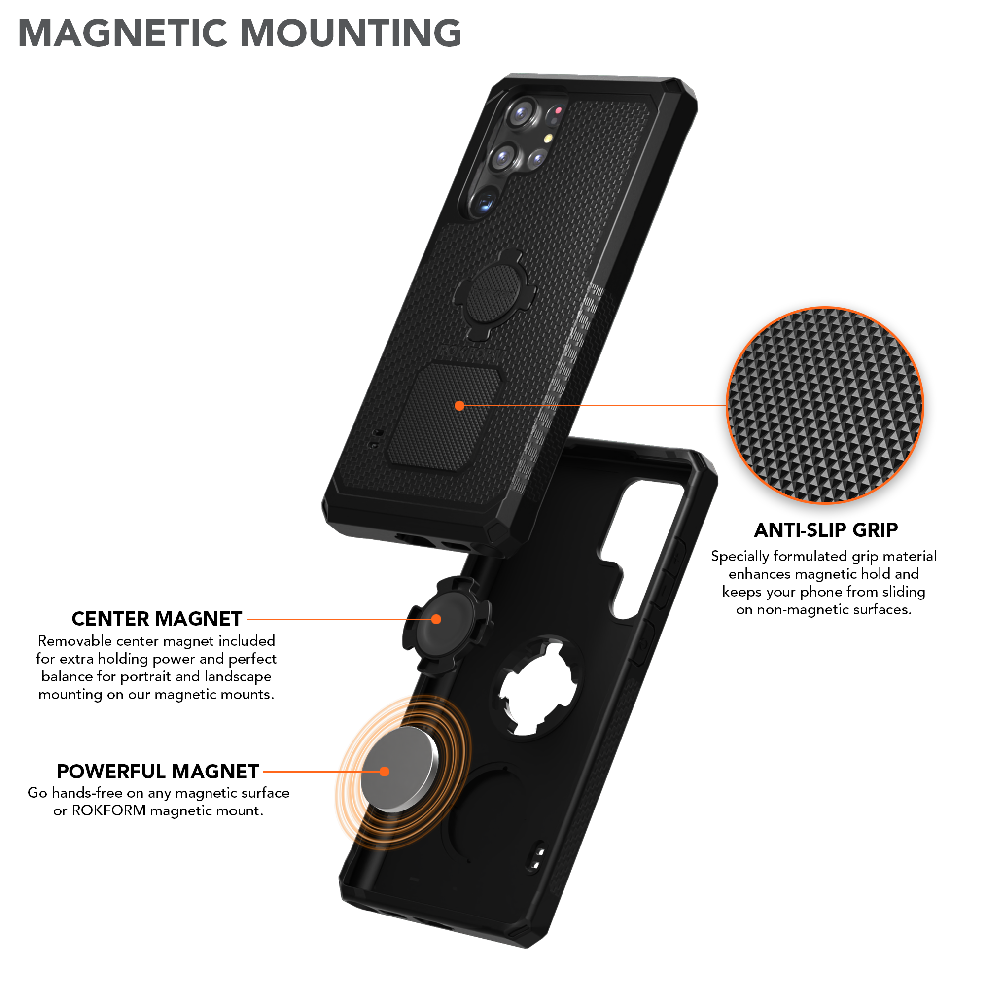 Magnetic Samsung Galaxy S22 ULTRA 5G Rugged Case