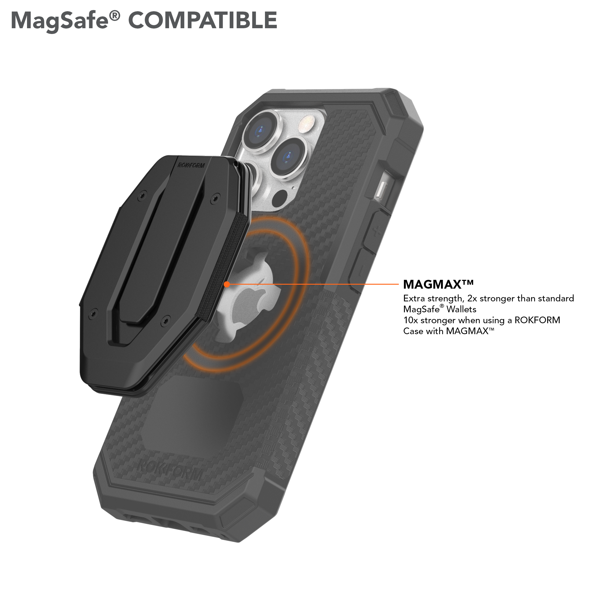 FUZION Magnetic MAGMAX™ Phone Wallet with Stand