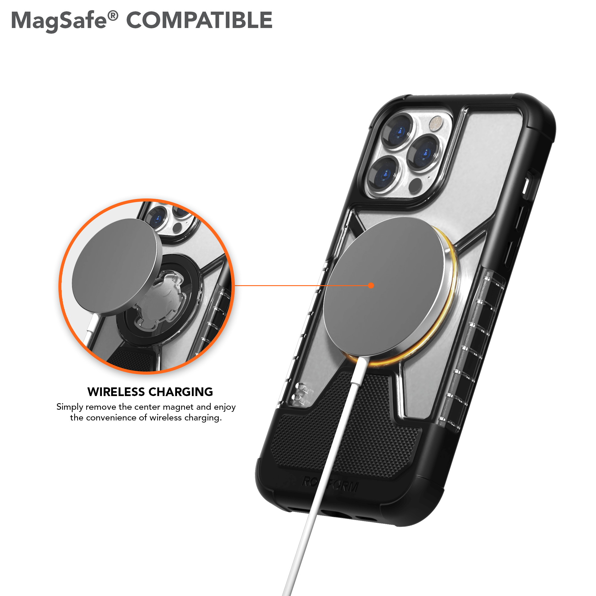 Magnetic iPhone 13 Pro Max Crystal Case