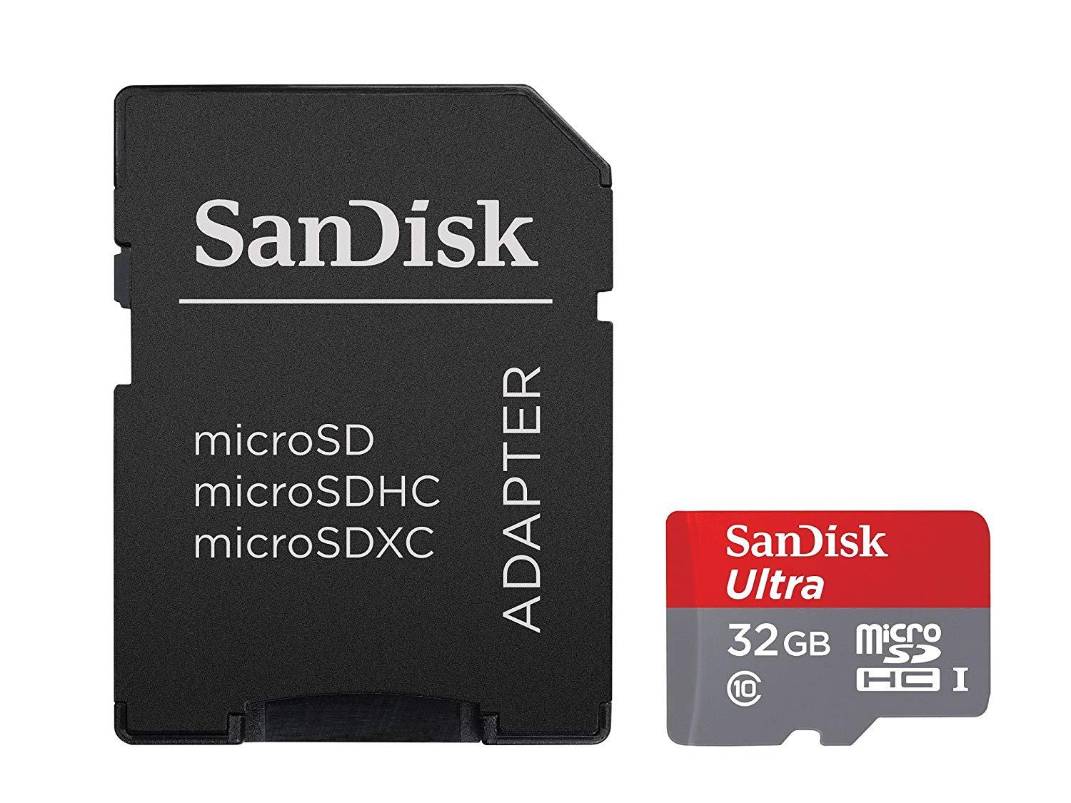 32GB MicroSDHC Ultra Sandisk Memory Card