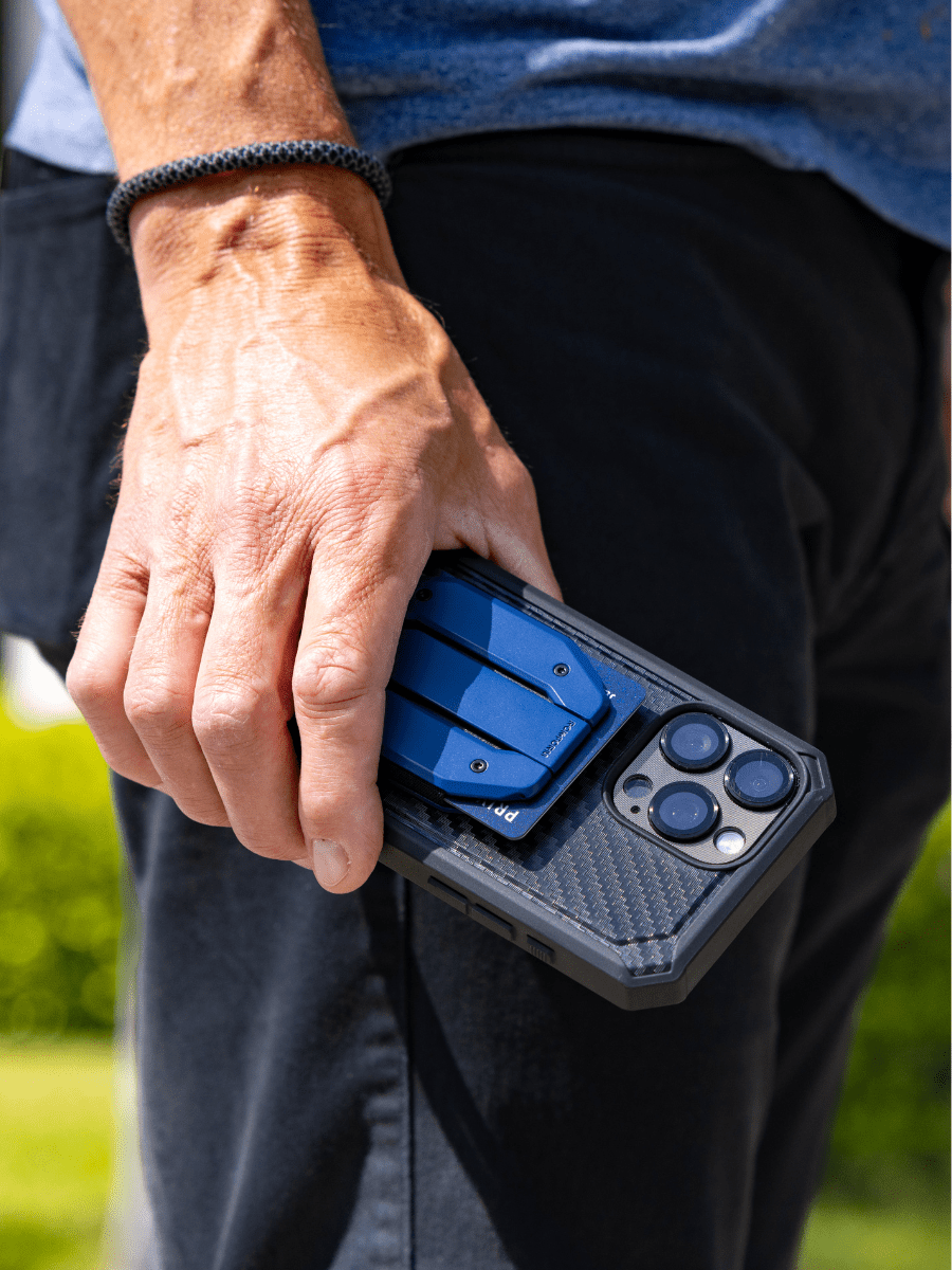 A phone case wallet can help protect your cash and cards while on the go. 