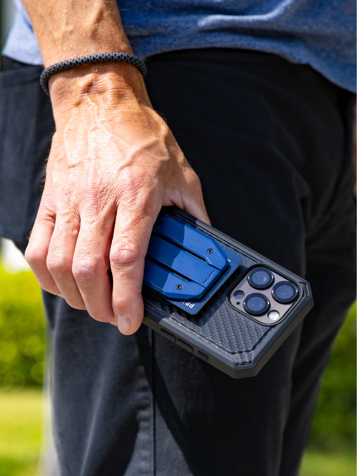 A phone case wallet can help protect your cash and cards while on the go. 