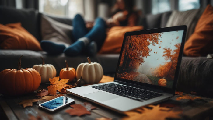 cozy fall phone wallpaper