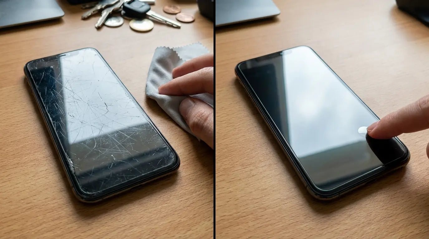 do screen protectors hide scratches