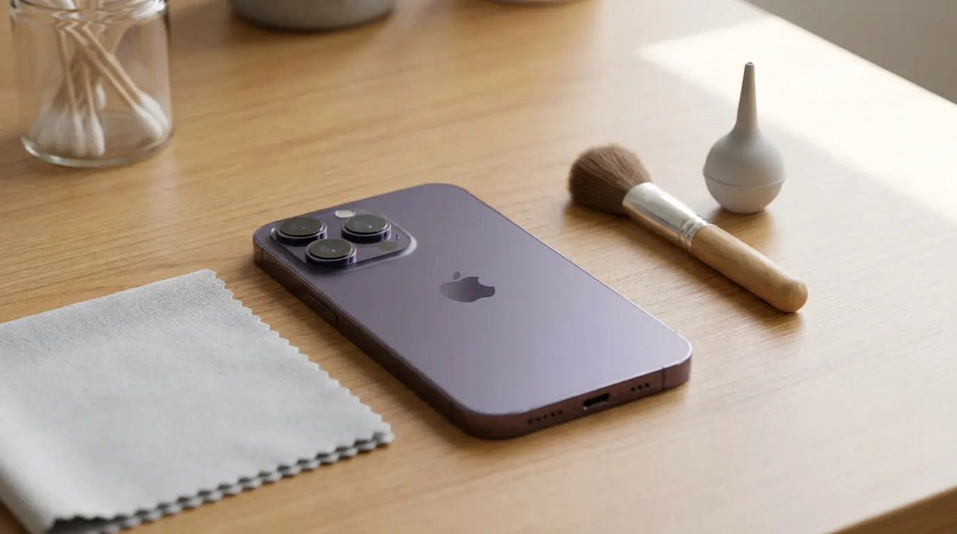 how to clean iphone microphone