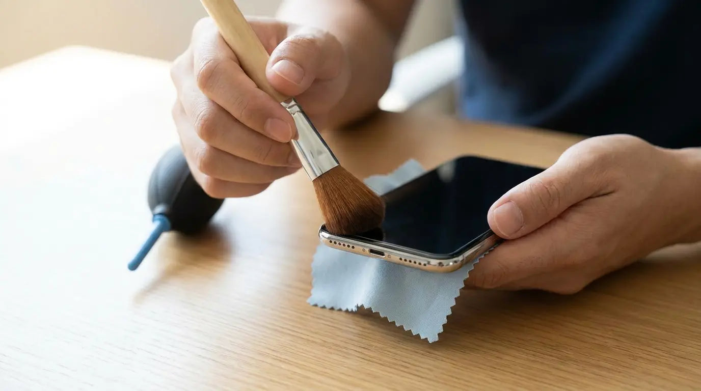 how to clean iphone speaker