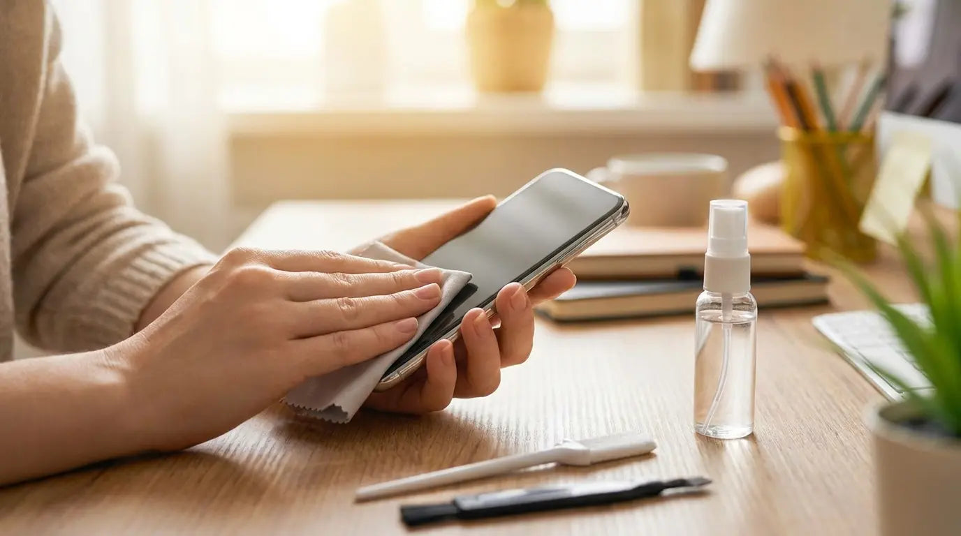 how to clean phone screen