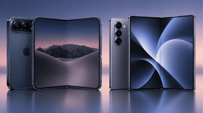 iPhone Duo vs Galaxy Z Fold 8 flagship foldable smartphone comparison