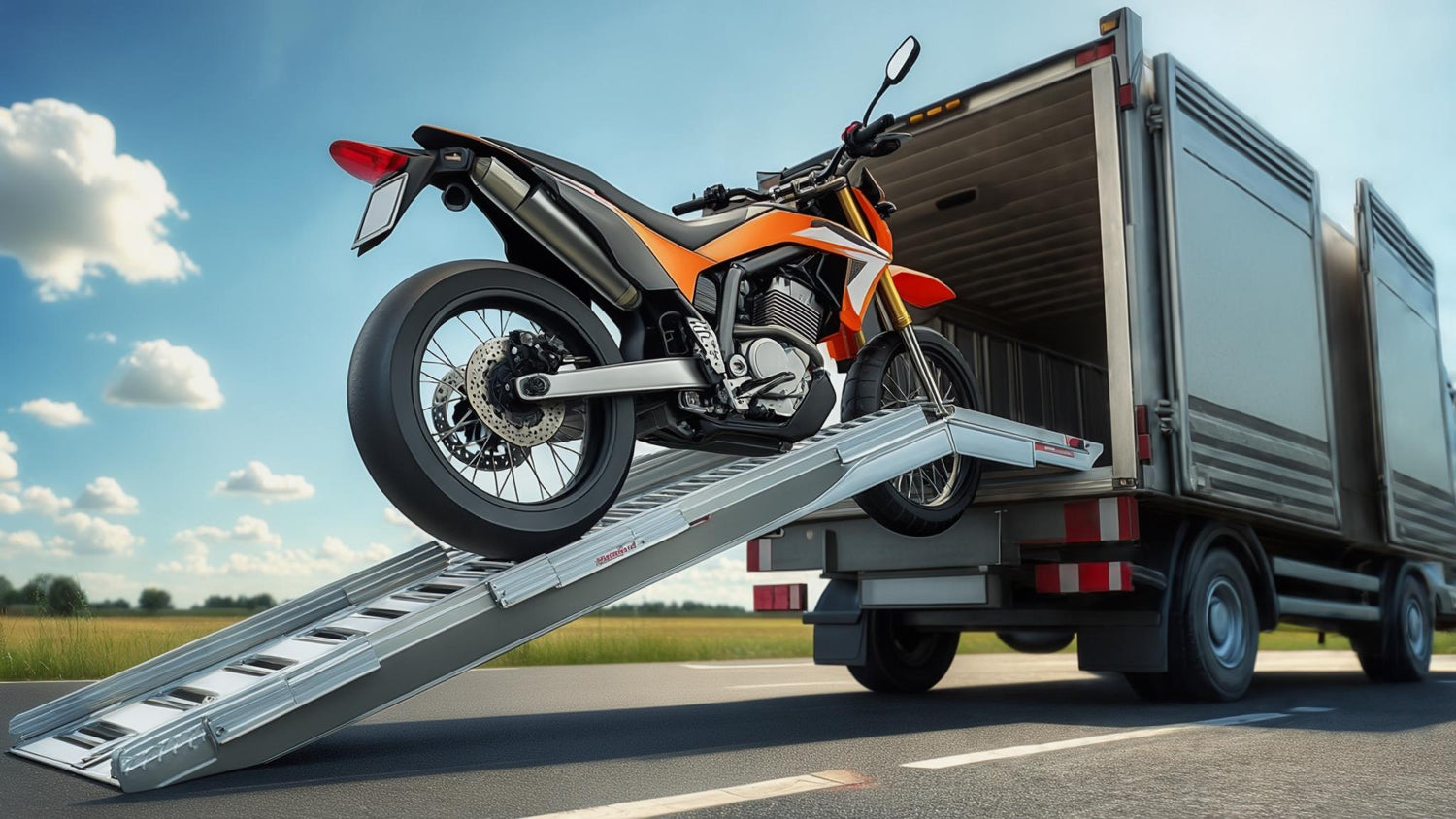 motorcycle ramp for truck