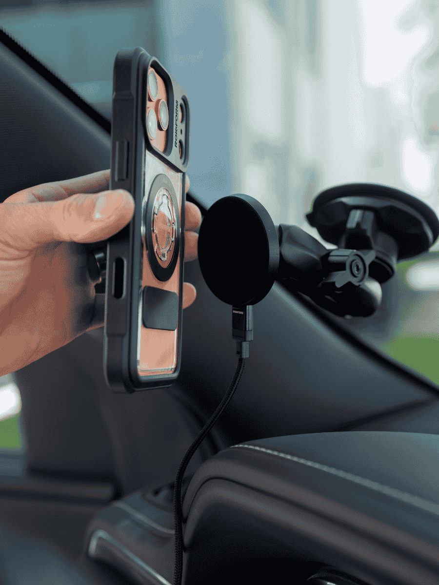 Universal magnetic phone mounts are built for different needs, and this list covers them all, and does it more safely than this setup in front of the wheel ever could