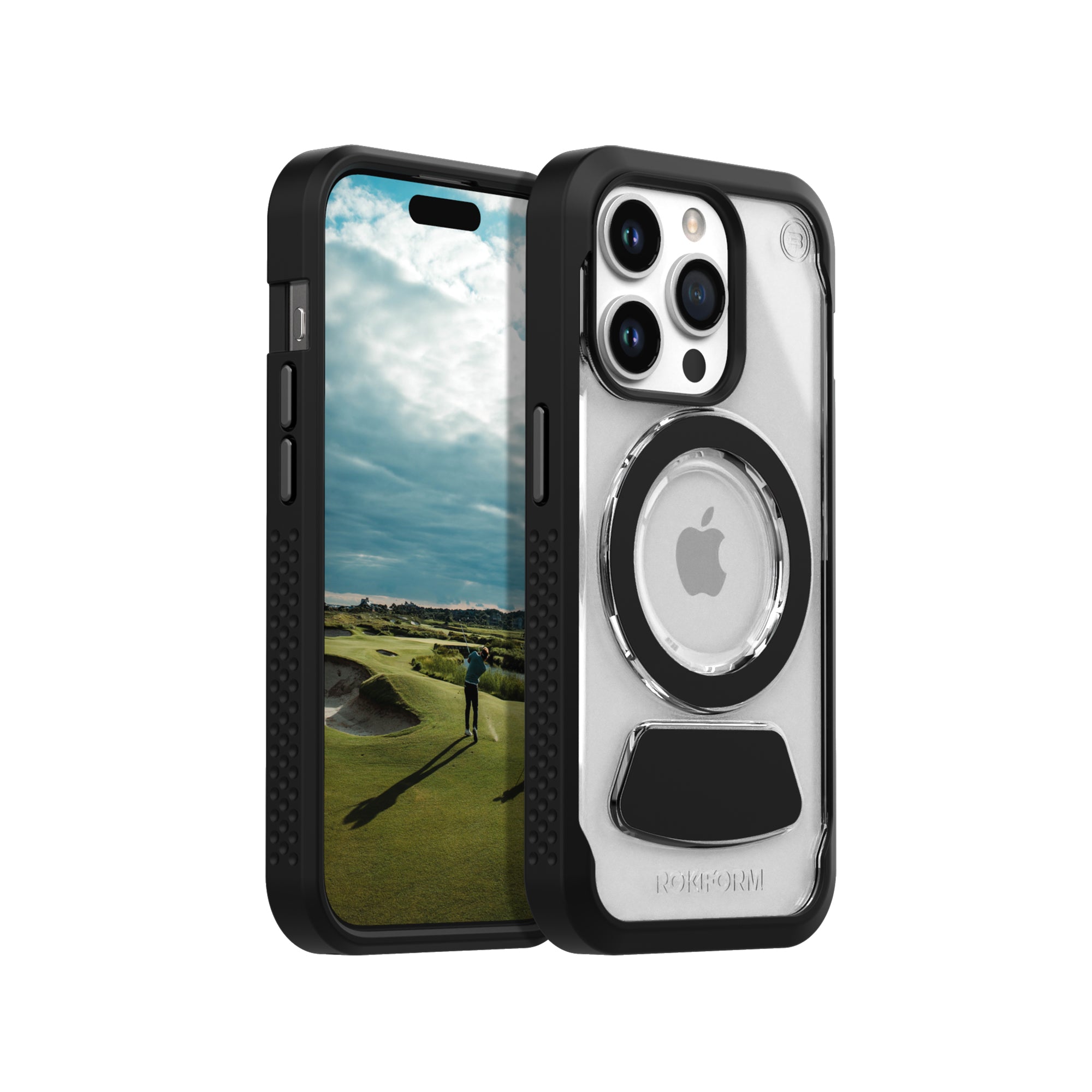 iPhone 15 Pro | Eagle 3 Magnetic Golf Funda transparente para teléfono