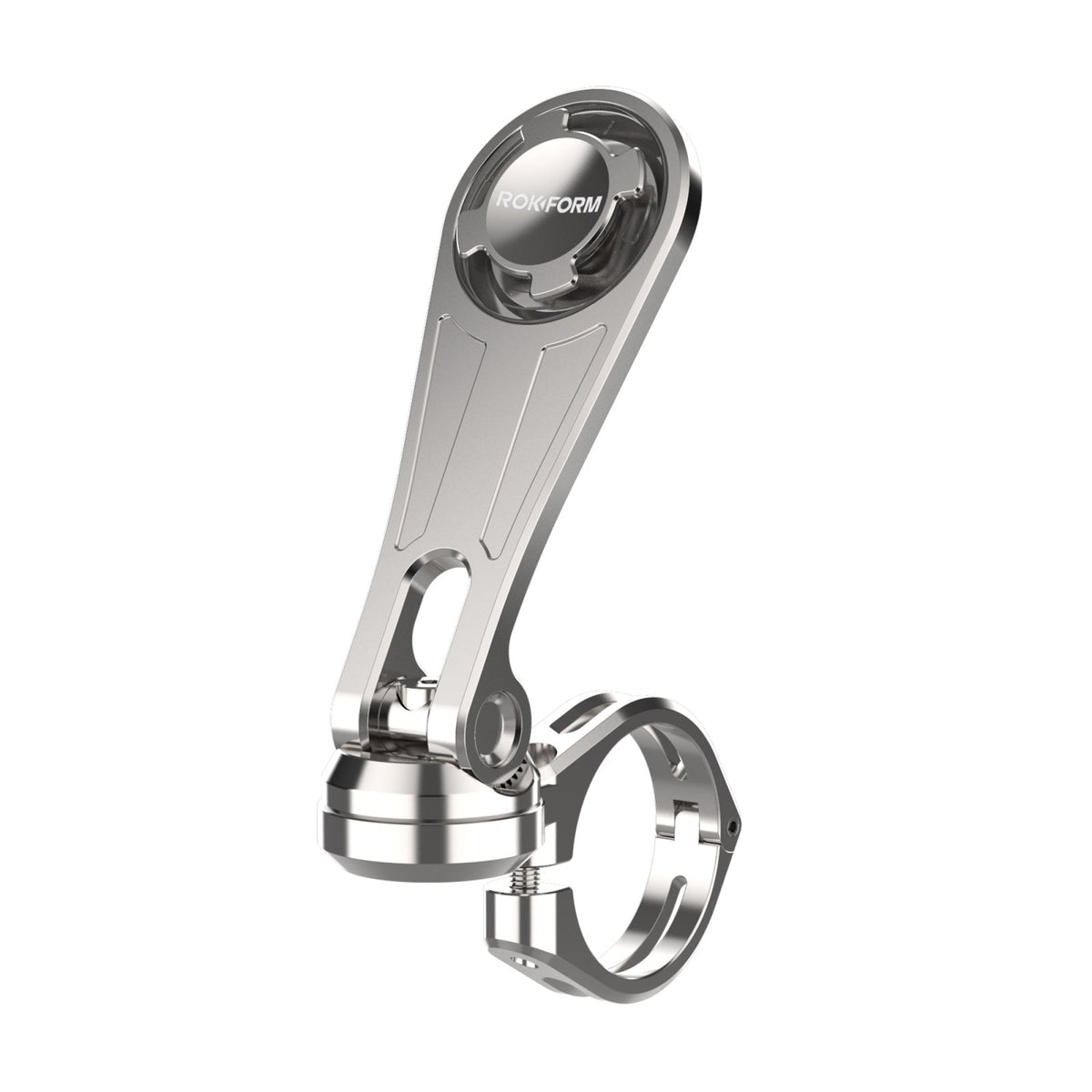 Rokform Motorcycle Handlebar Smartphone Mount (Polished Aluminum) Rokform Motorcycle Handlebar Smartphone Mount (Polished Aluminum)