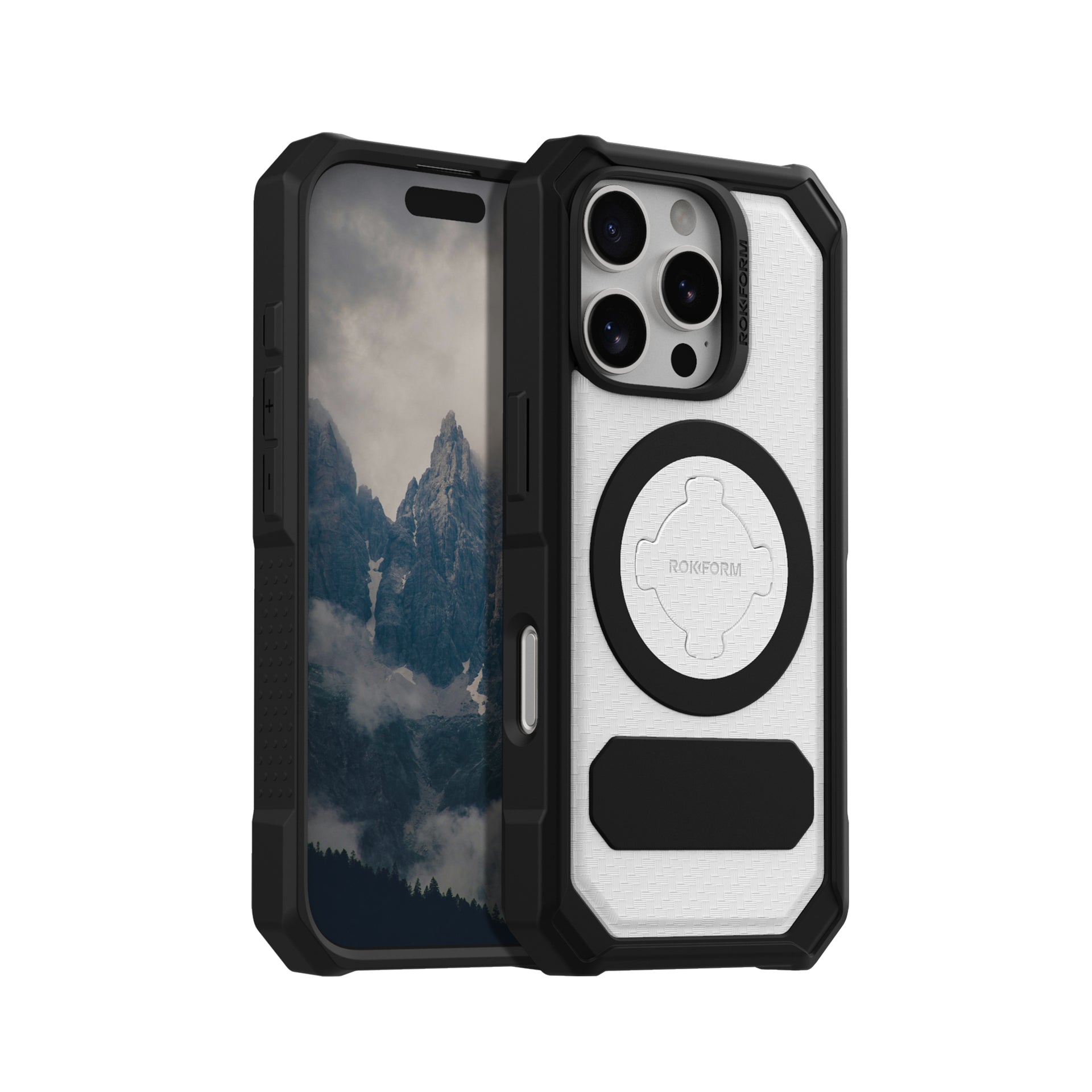 Limited Edition iPhone 16 Pro Rugged Magnetic Case in Arctic White