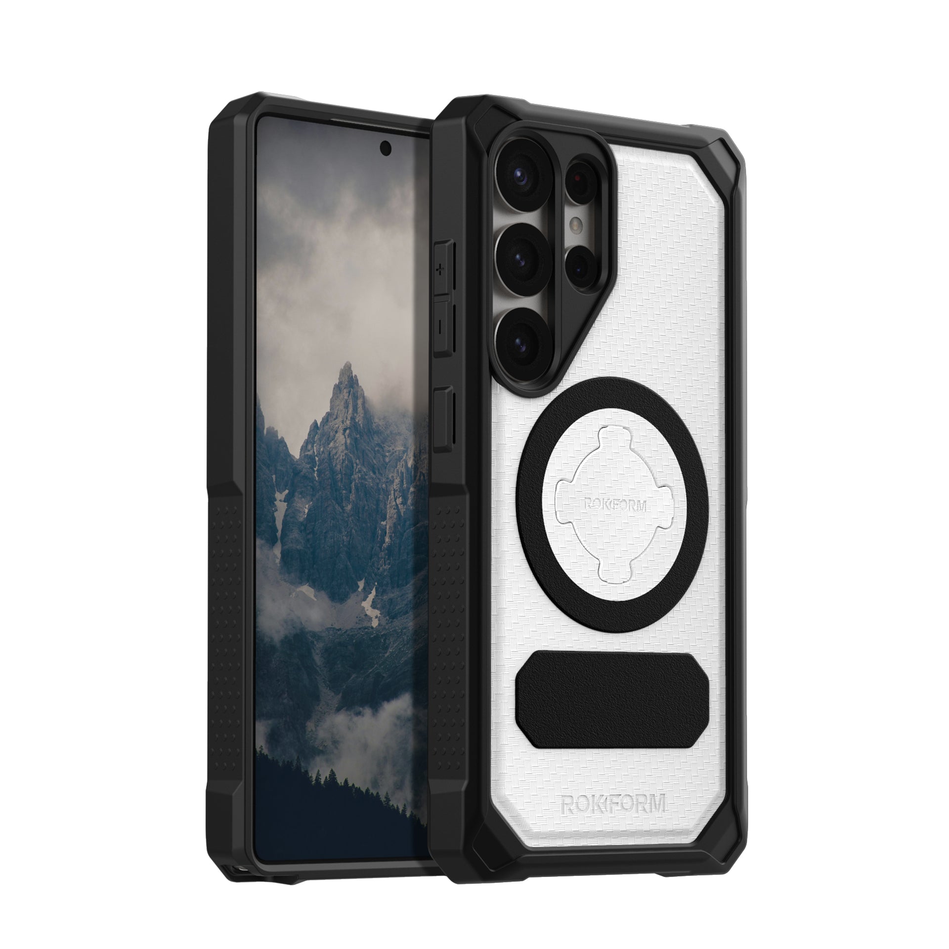 Limited Edition Samsung Galaxy S25 Ultra Rugged Magnetic Case in Arctic White