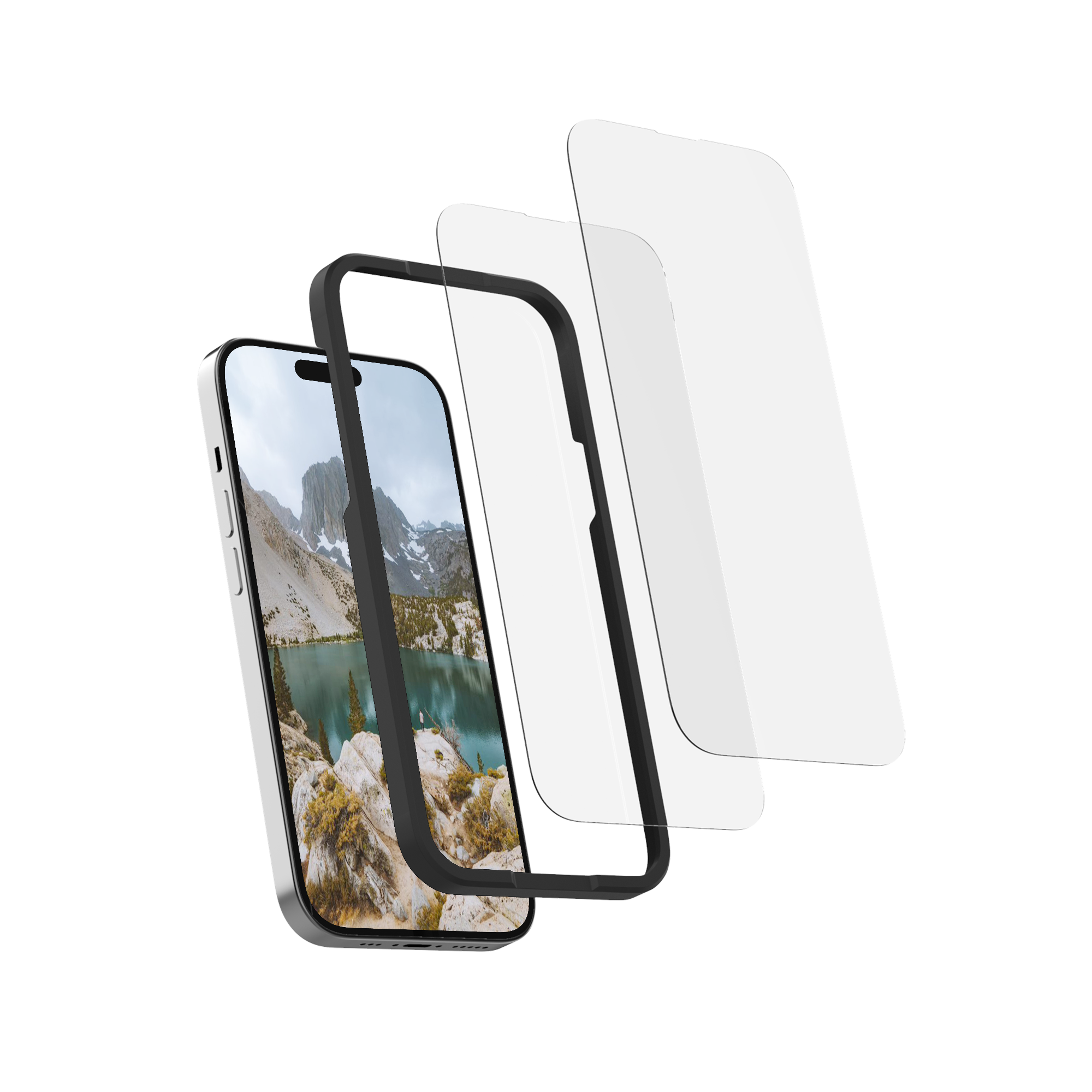 iPhone 15 Pro Displayschutzfolie aus gehärtetem Glas
