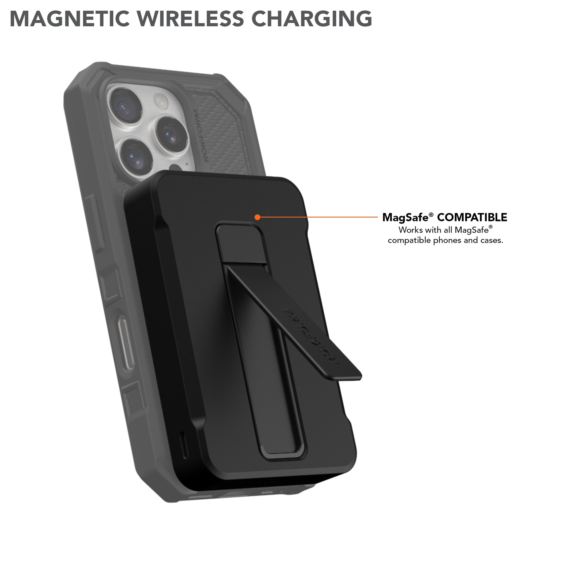 10000mAh Wireless Magnetic Power Bank with Magnetic Wireless Charging