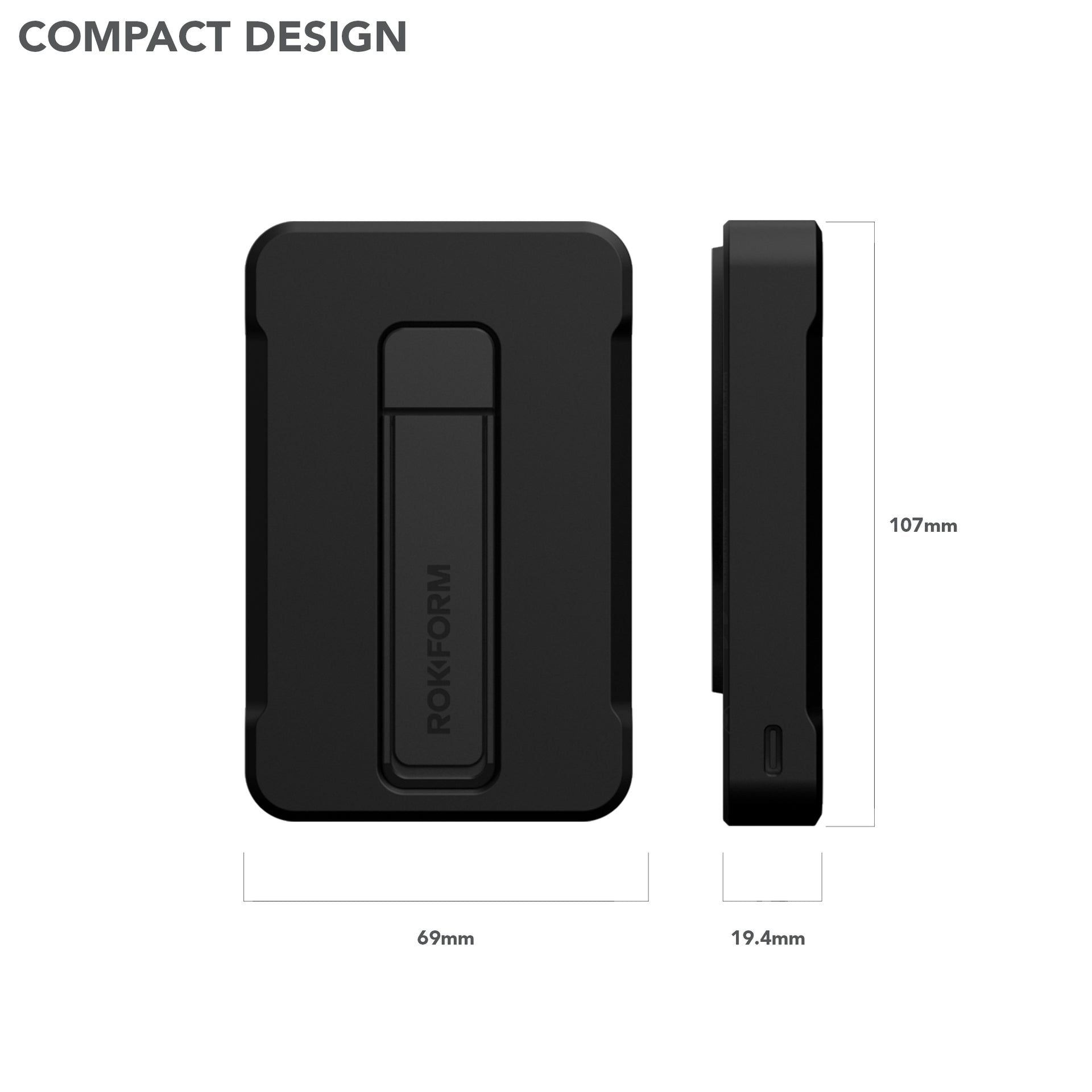 10000mAh Wireless Magnetic Power Bank with Compact Design