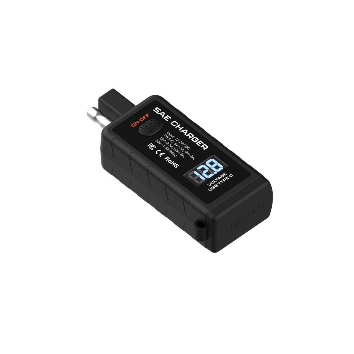 Motorcycle 12V to USB C Adapter