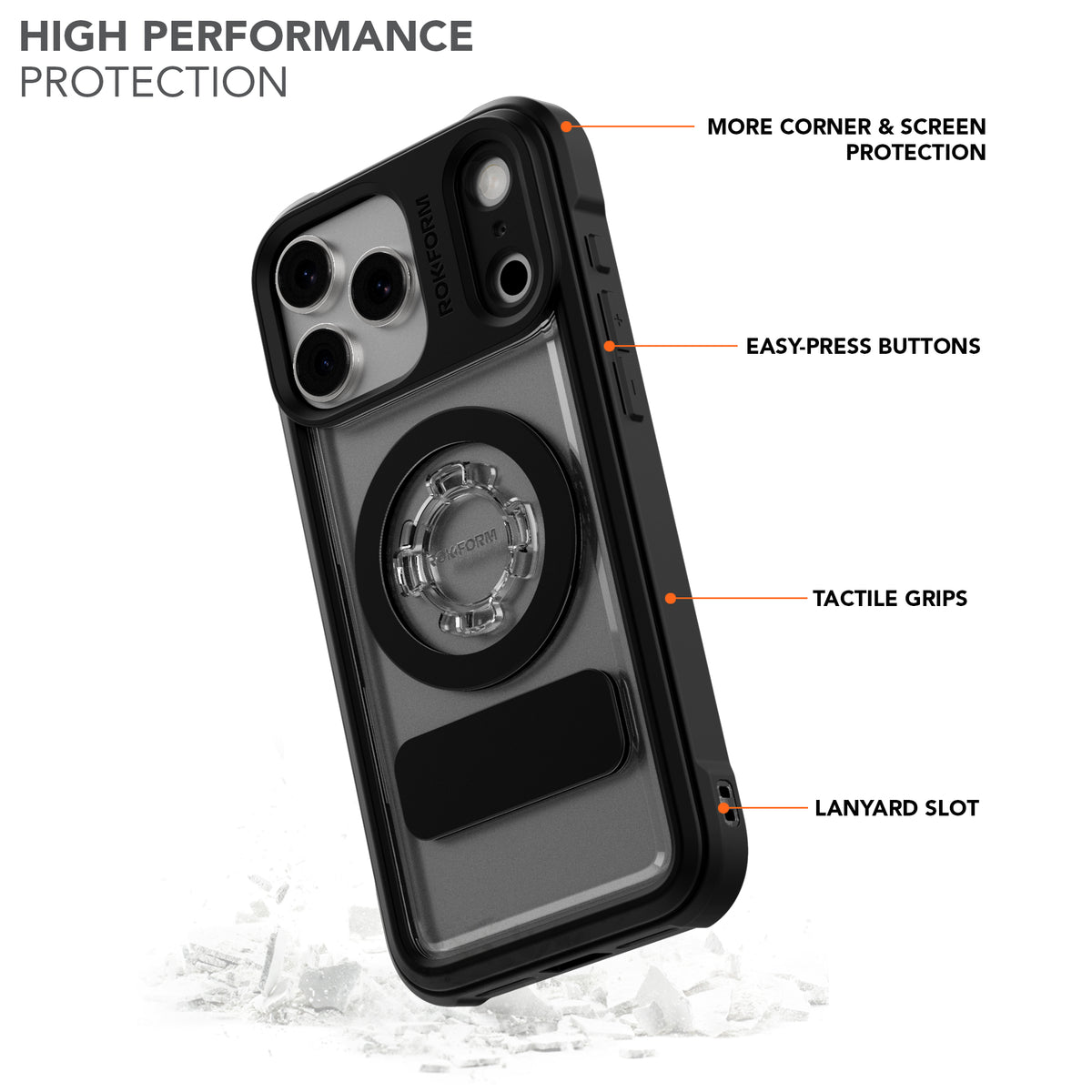 iPhone 17 Pro Max Clear Case | Rokform.com iPhone 17 Pro Max Clear Case | Rokform.com