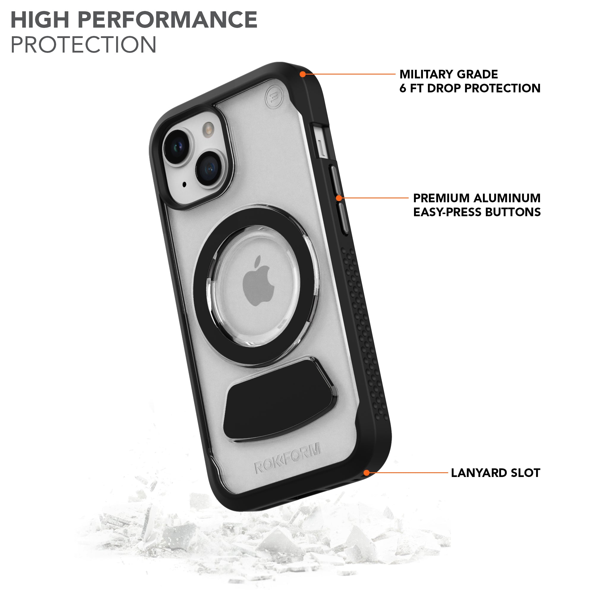 iPhone 15 | Eagle 3 Magnetic Golf Klar Telefon Fall