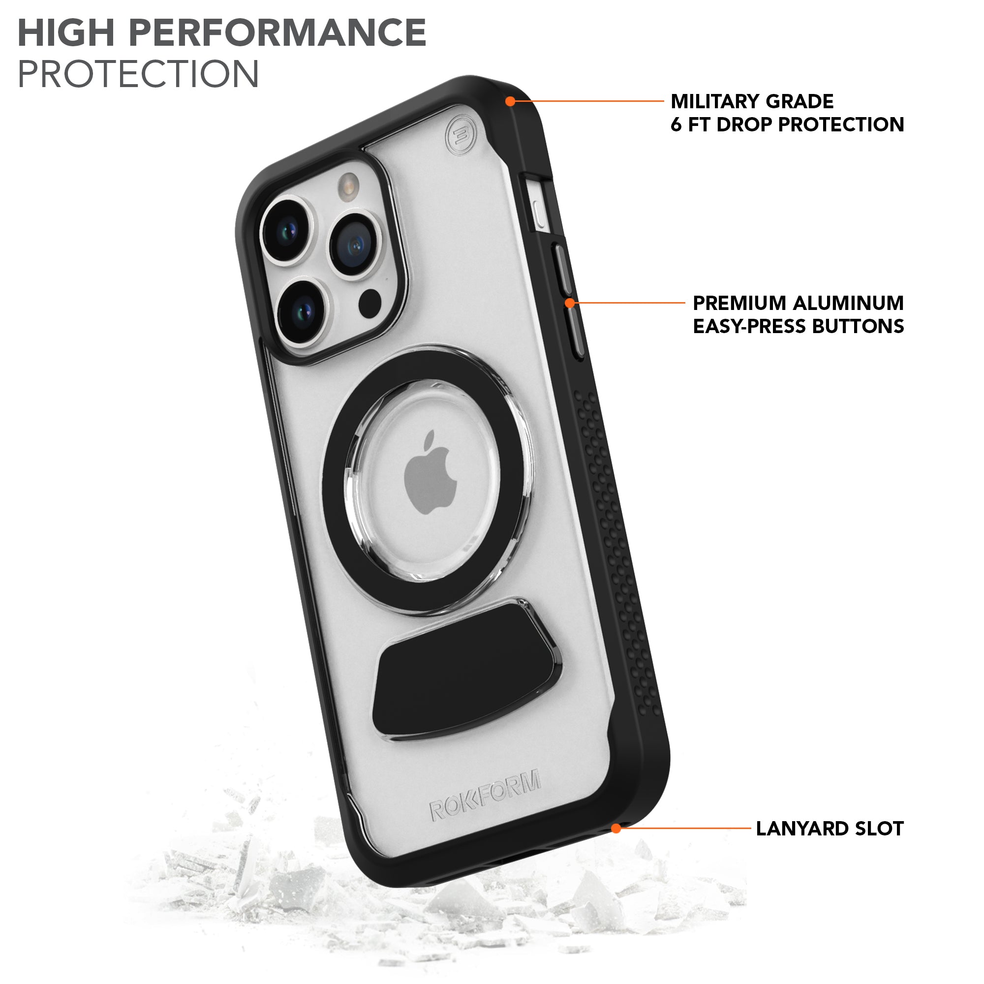Funda transparente para iPhone 15 Pro Max | Eagle 3 Magnetic Golf