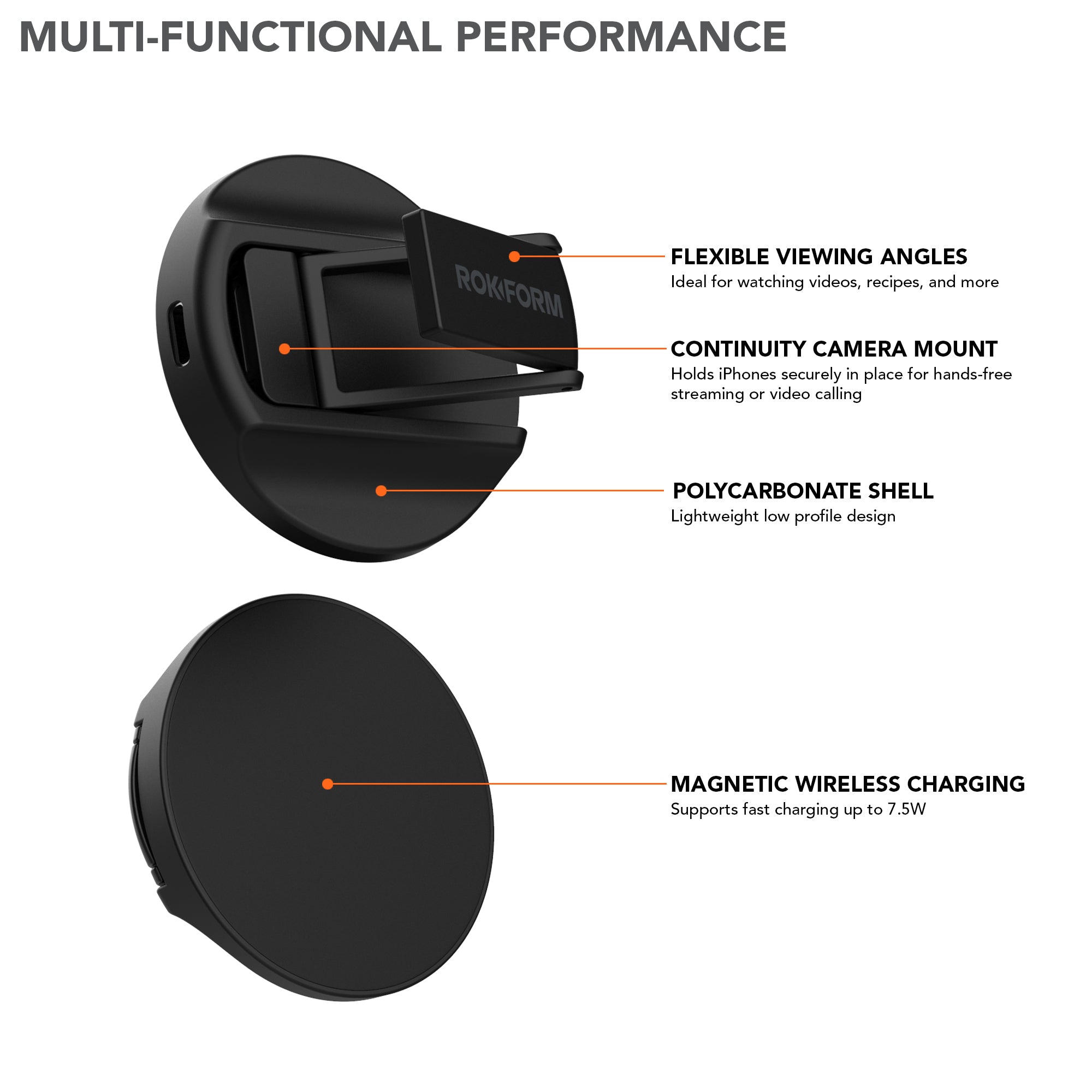 Support magnétique de recharge sans fil