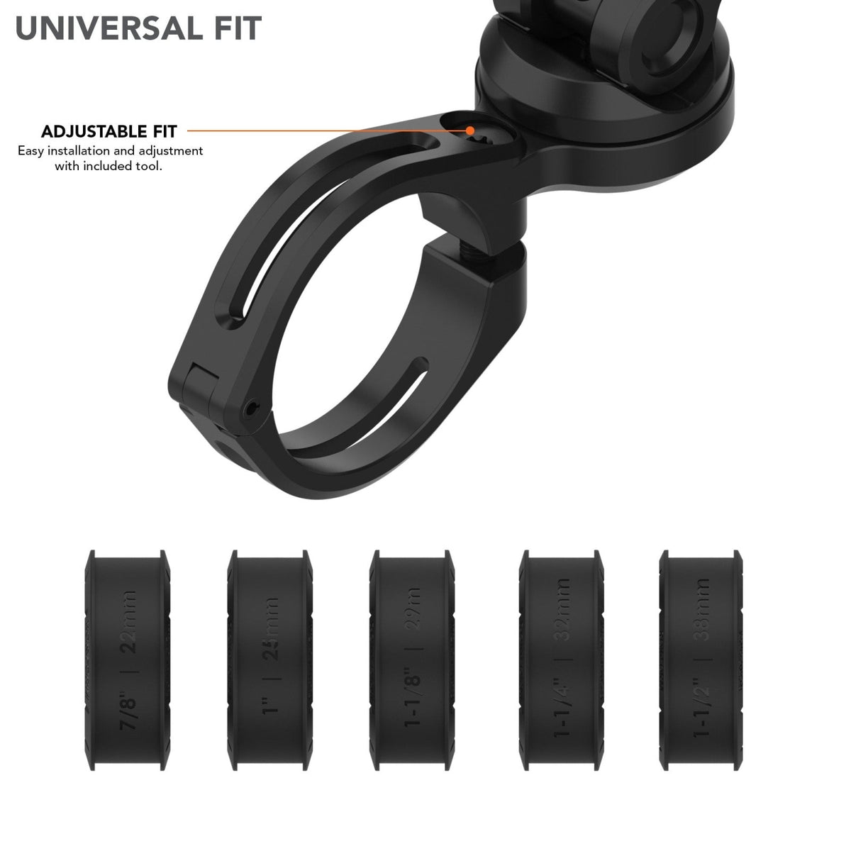 Bike It 22.2mm Handlebar Accessory Mount – Universal For Motorcycles