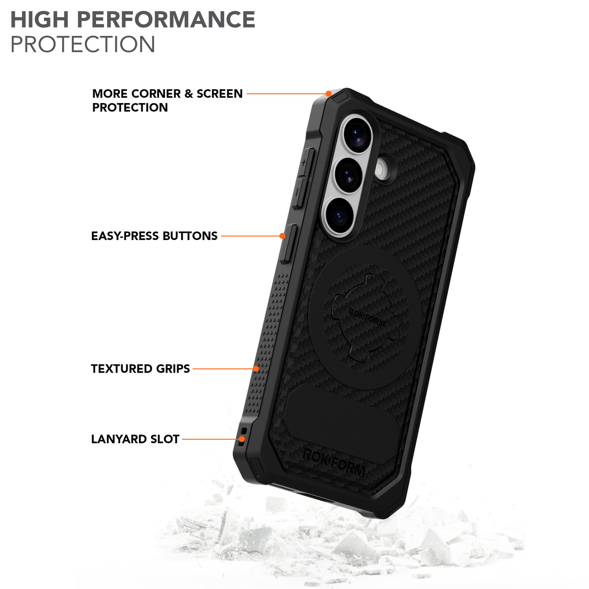 Samsung Galaxy S26 Rugged Phone Case with High Performance Protection