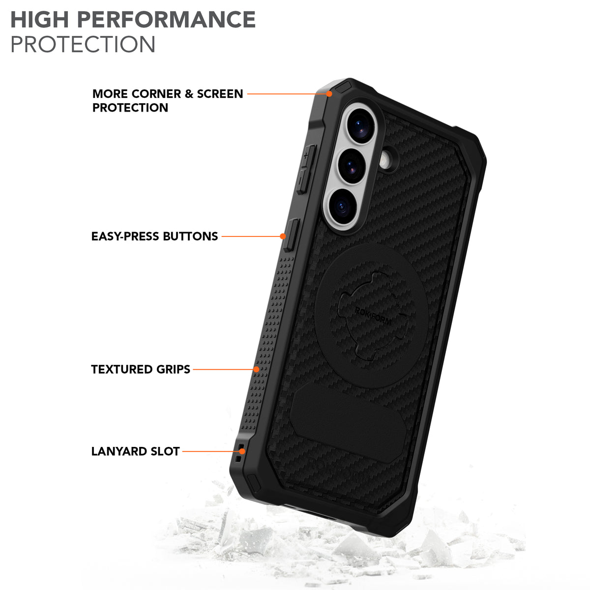 Samsung Galaxy S26+ Rugged Phone Case with High Performance Protection
