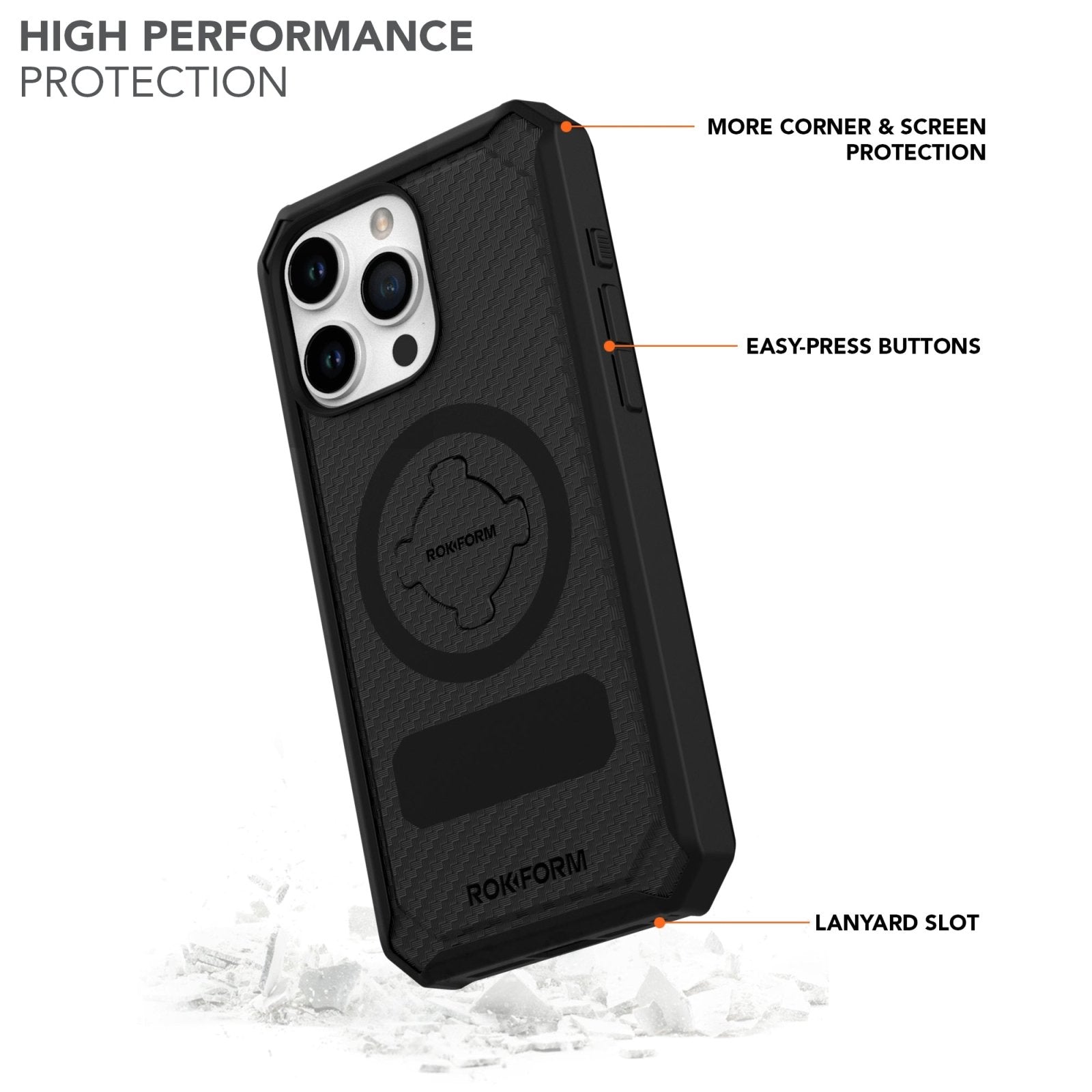 Rugged iPhone 15 Pro Max Case | ROKFORM.com 