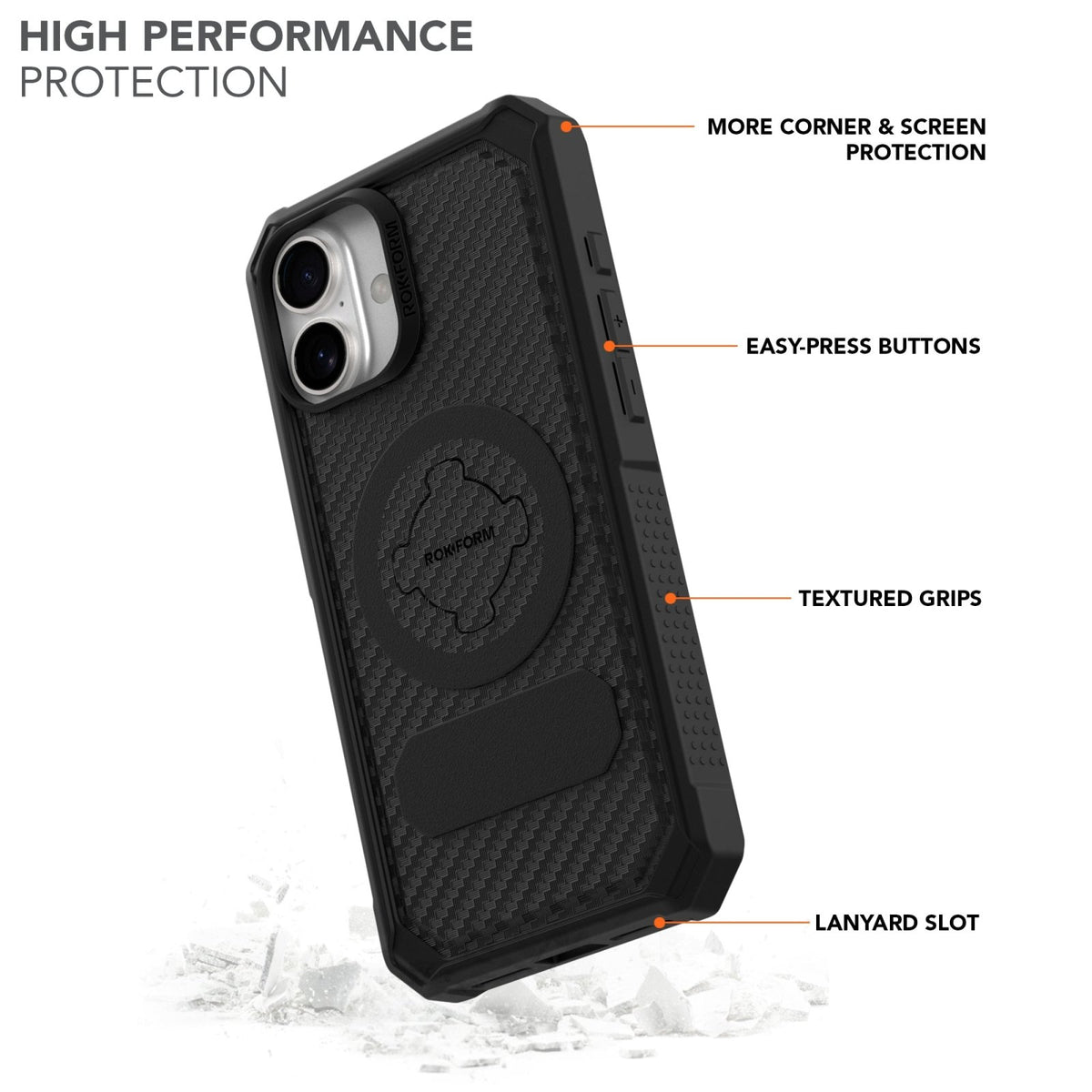 Rugged iPhone 16 Plus Case | Rokform.com Rugged iPhone 16 Plus Case | Rokform.com