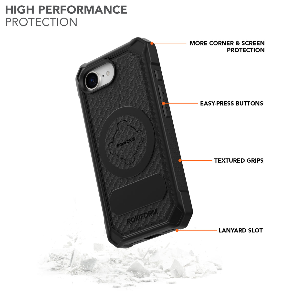 Rugged iPhone 16e Case with High performance protection