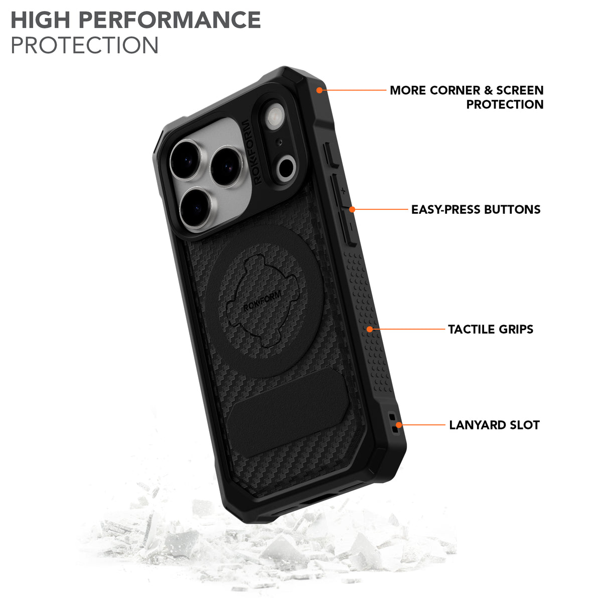 iPhone 17 Pro Rugged Case with High Performance Protection