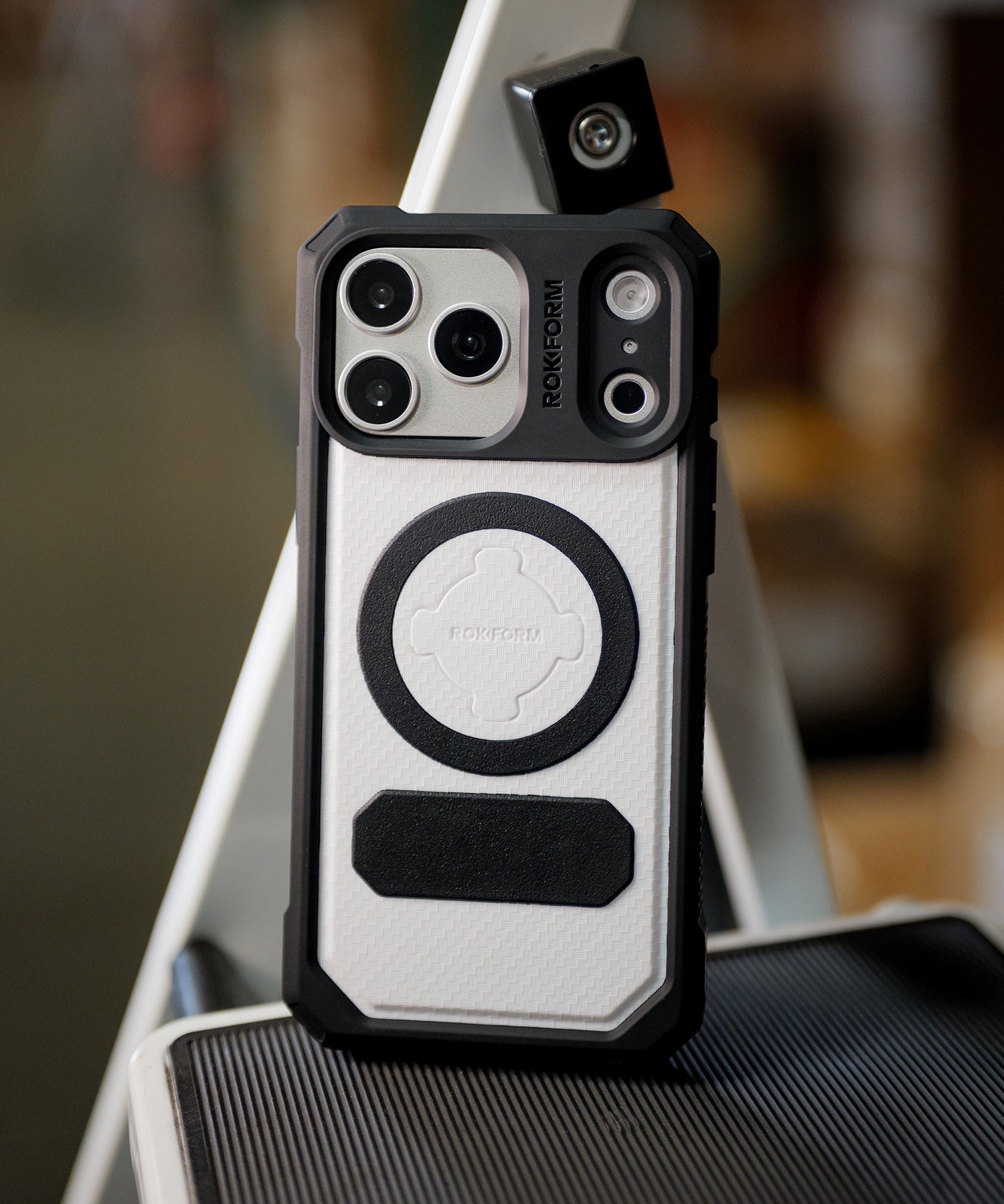 Limited Edition iPhone 17 Pro Rugged Case in Arctic White