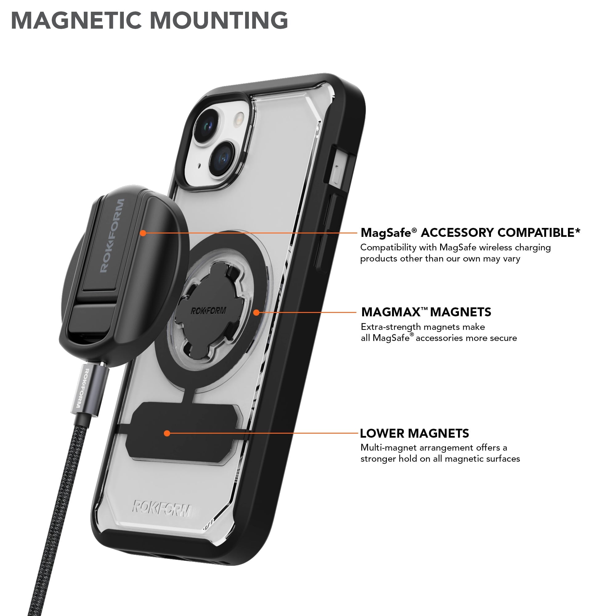 MagClap Crystal Phone Case for iPhone 15 Plus
