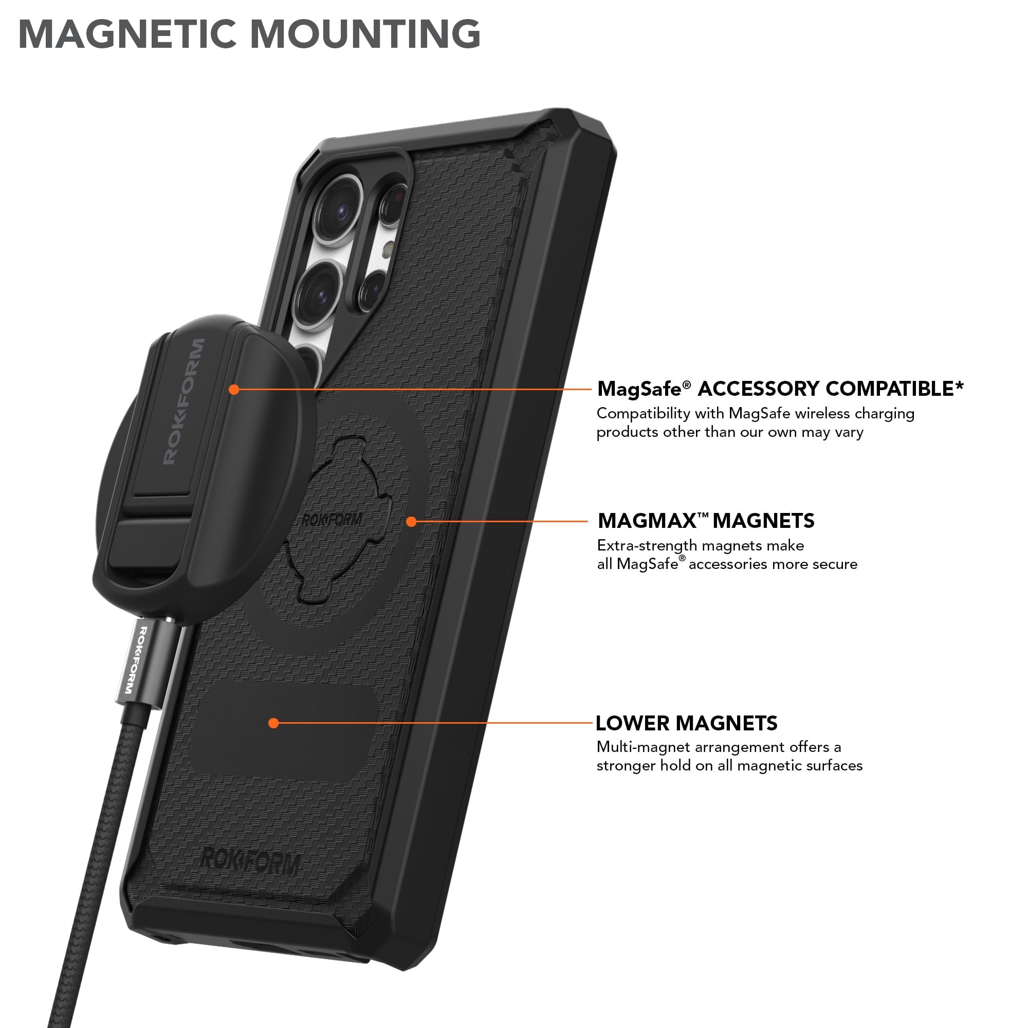Rokform Galaxy S24 Ultra Magnetic Rugged Case