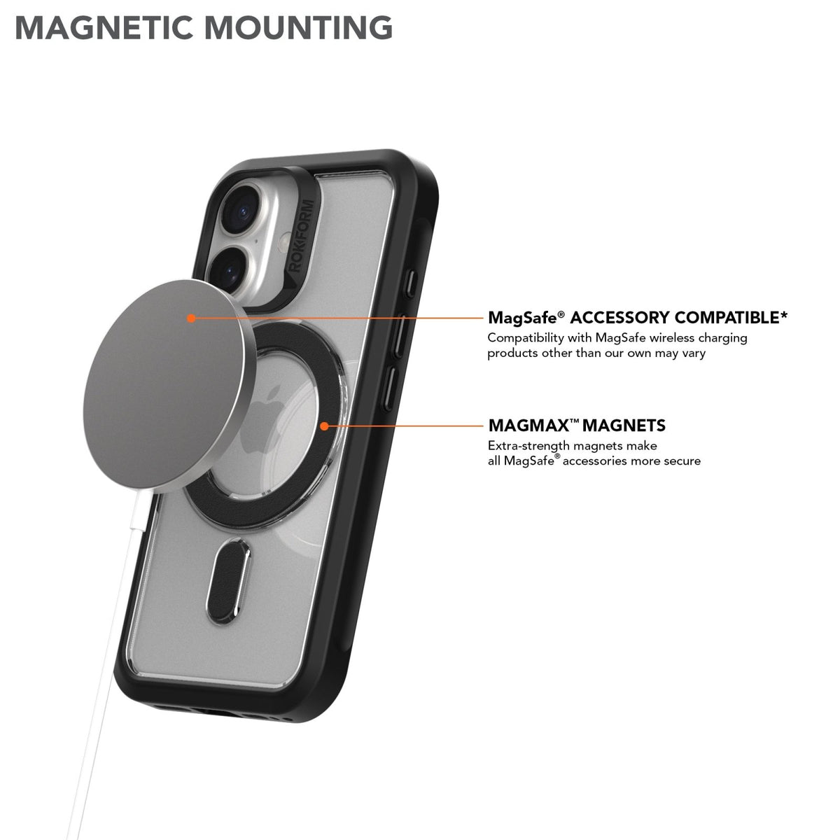 Magnetic iPhone 16 Slim Case | Rokform.com Magnetic iPhone 16 Slim Case | Rokform.com