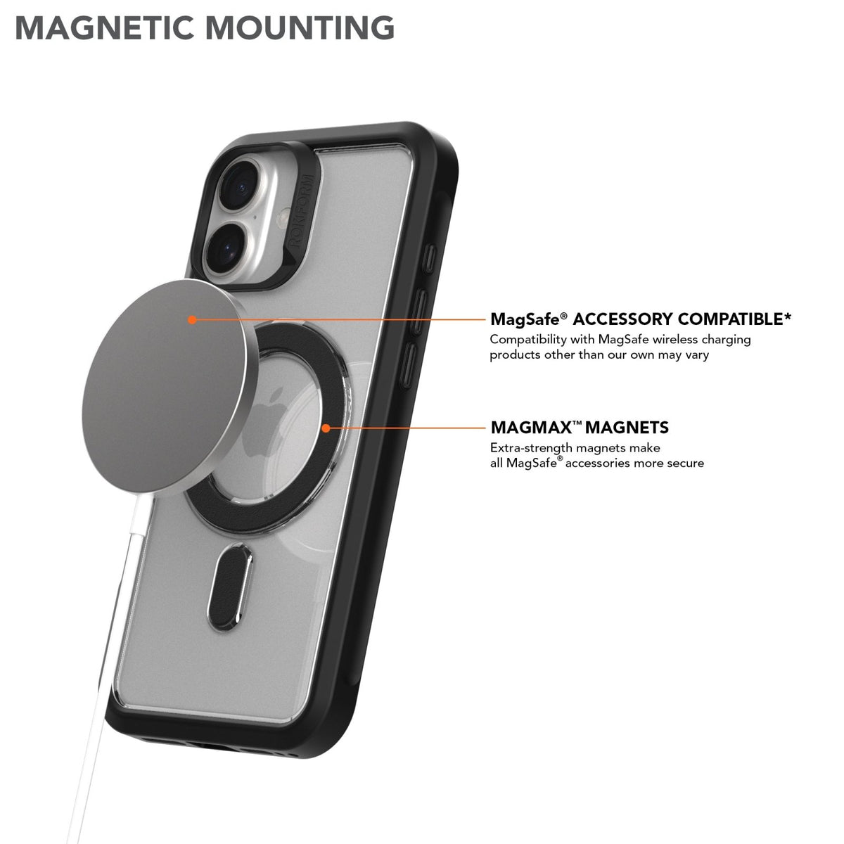 Magnetic iPhone 16 Plus Slim Case | Rokform.com Magnetic iPhone 16 Plus Slim Case | Rokform.com