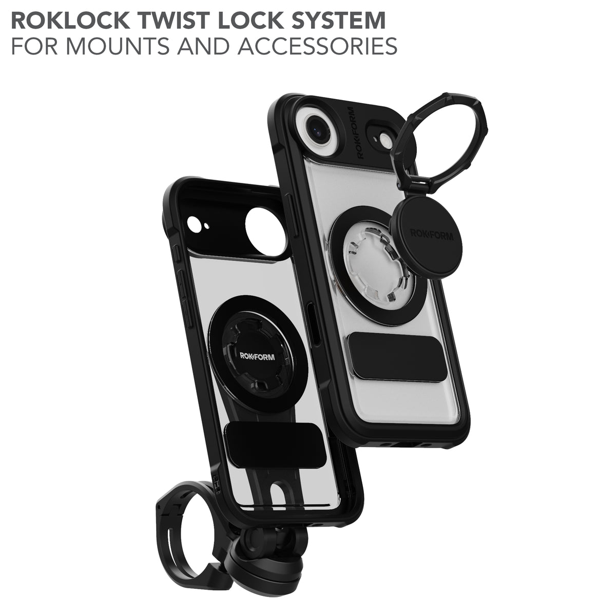 iPhone 17 Air Crystal Case with Roklock™ Twist Lock System for Mounts and Accessories