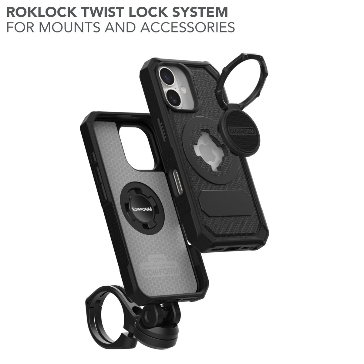 Rokform Rugged Case Compatible with iPhone 16, Magnetic Cover (Black) Rokform Rugged Case Compatible with iPhone 16, Magnetic Cover (Black)